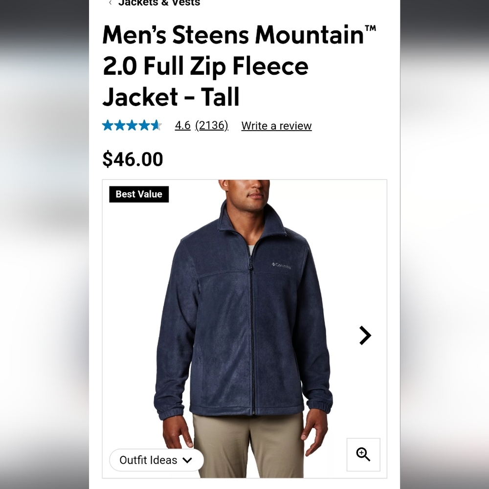 Columbia Fleece full zip jacket